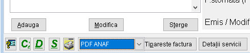 Tipărire PDF ANAF - clienți