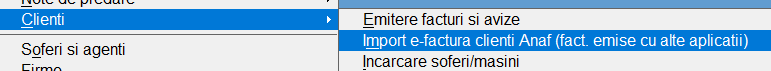 Import facturi clienți din SPV
