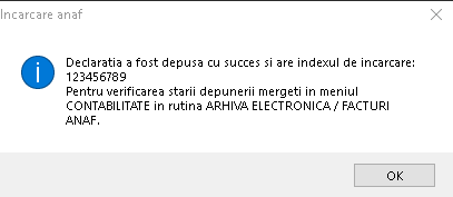 Mesaj cu indexul de încărcare